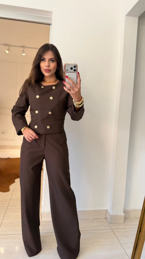 Conjunto Blazer e Calça Bianca